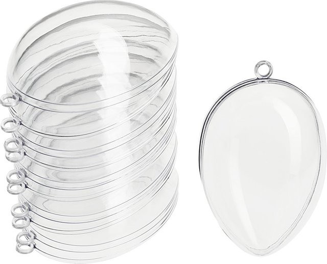 VBS Acryl-Ostereier transparent, 6 Stück, Durchmesser: 6 cm - Bild 1