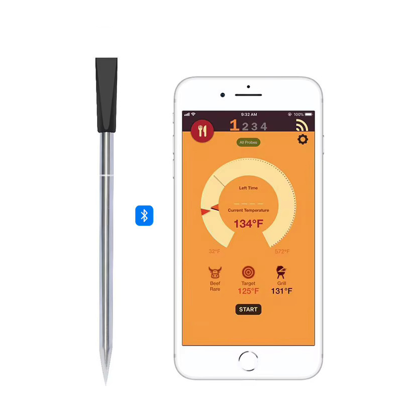 YTYIN Kabelloses Bluetooth BBQ-Sondenthermometer aus Edelstahl für Fleisch und Steak zur Temperaturkontrolle beim Grillen - Bild 6