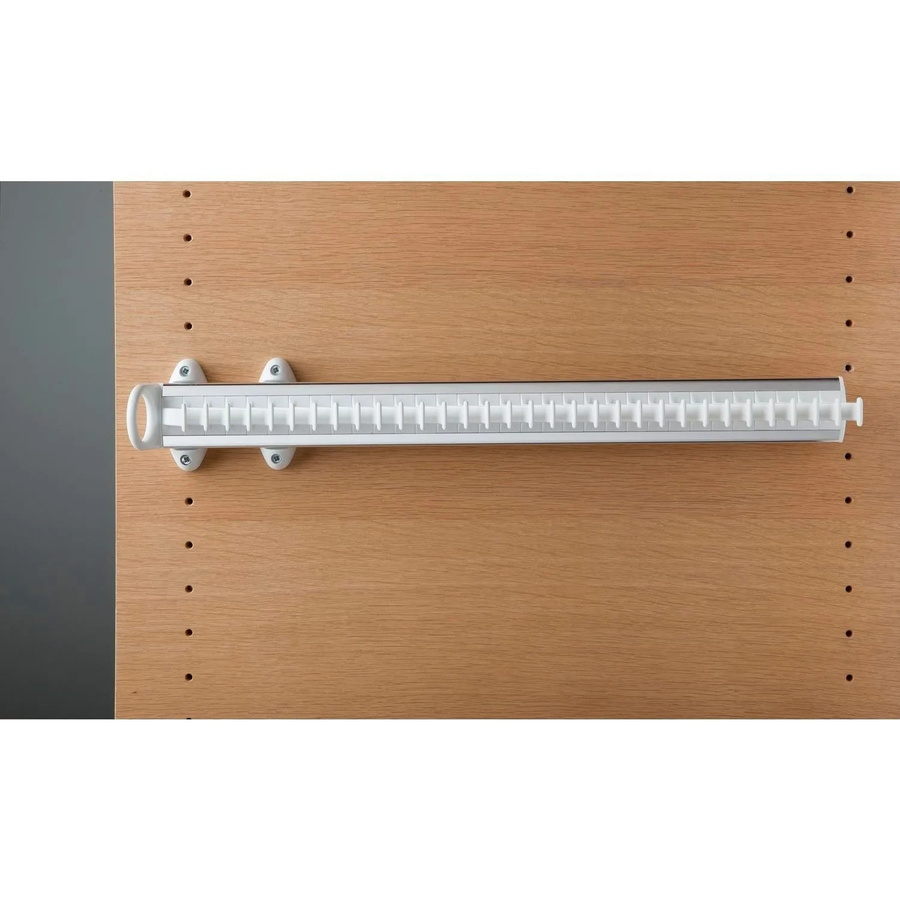 Servetto Krawattenhalter Self System Modell A aus Aluminium und Kunststoff in Weiß B/T/H: 50,5 x 8,5 x 8,2 cm - Bild 2