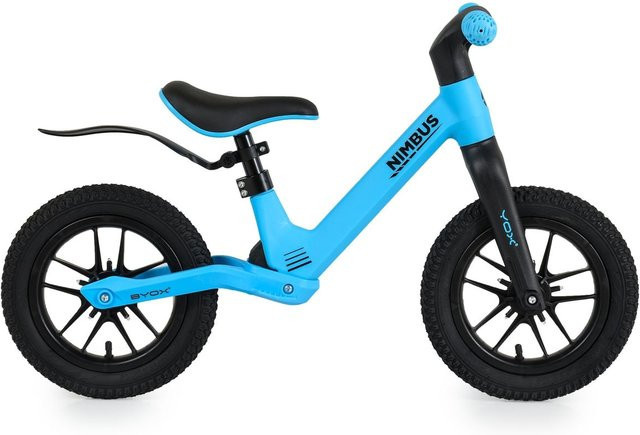Byox Laufrad Nimbus 12 Zoll in Blau mit Luftreifen, verstellbarem Sitz und Leuchträdern - Bild 1