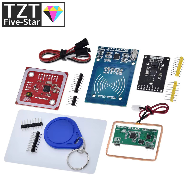TZT RFID-Modul Kit PN532 RC522 MFRC-522 RDM6300 für Arduino UNO 2560 mit 13,56 MHz und 125 kHz Unterstützung via SPI zum Schreiben und Lesen - Bild 2