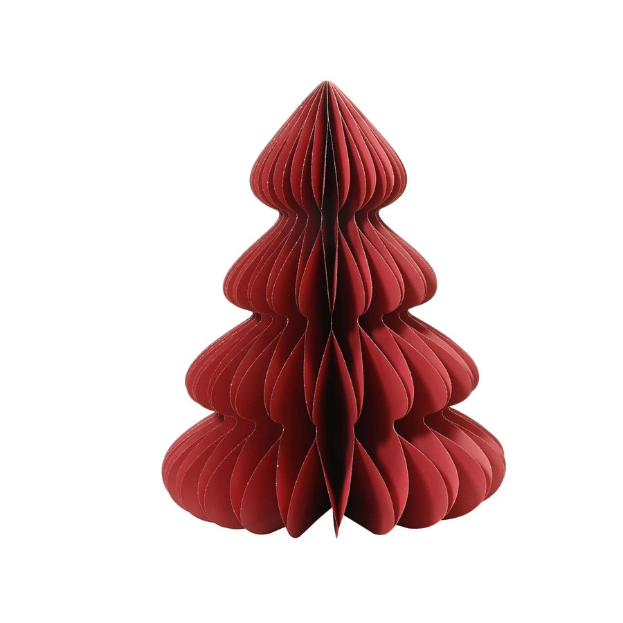 EVERLANDS Weihnachtsbaum Dekorationsfigur aus Papier in Rot, modern und rund zum Aufhängen - Bild 2