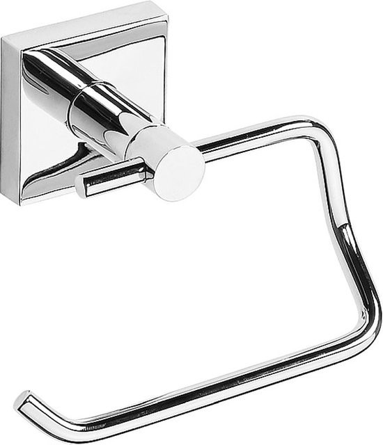 Brillantbad META Papierrollenhalter ohne Deckel aus Messing in Chrom poliert, B/T/H: 13,5 x 10,0 x 9,0 cm - Bild 1