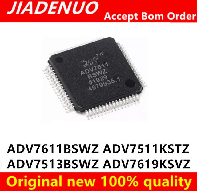 JIADENUO QFP-Chips ADV7511KSTZ ADV7611BSWZ ADV7513BSWZ ADV7619KSVZ in Schwarz - Bild 1