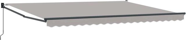 vidaXL Markise Hellgrau aus Polyester und Metall B/T/H: 450 x 300 x 165 cm - Bild 1