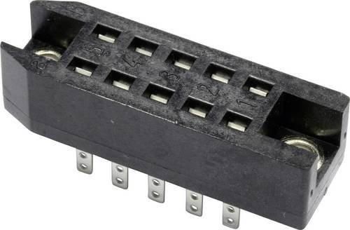 Telegärtner Federleiste J00042A0909 in Schwarz mit 39 Polen und 3 Reihen - Bild 1