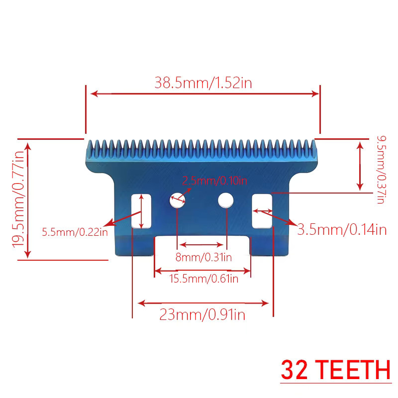 Kemei Ersatz Bewegliche Klinge für KM-2299 Clipper Haar Trimmer - Bild 2
