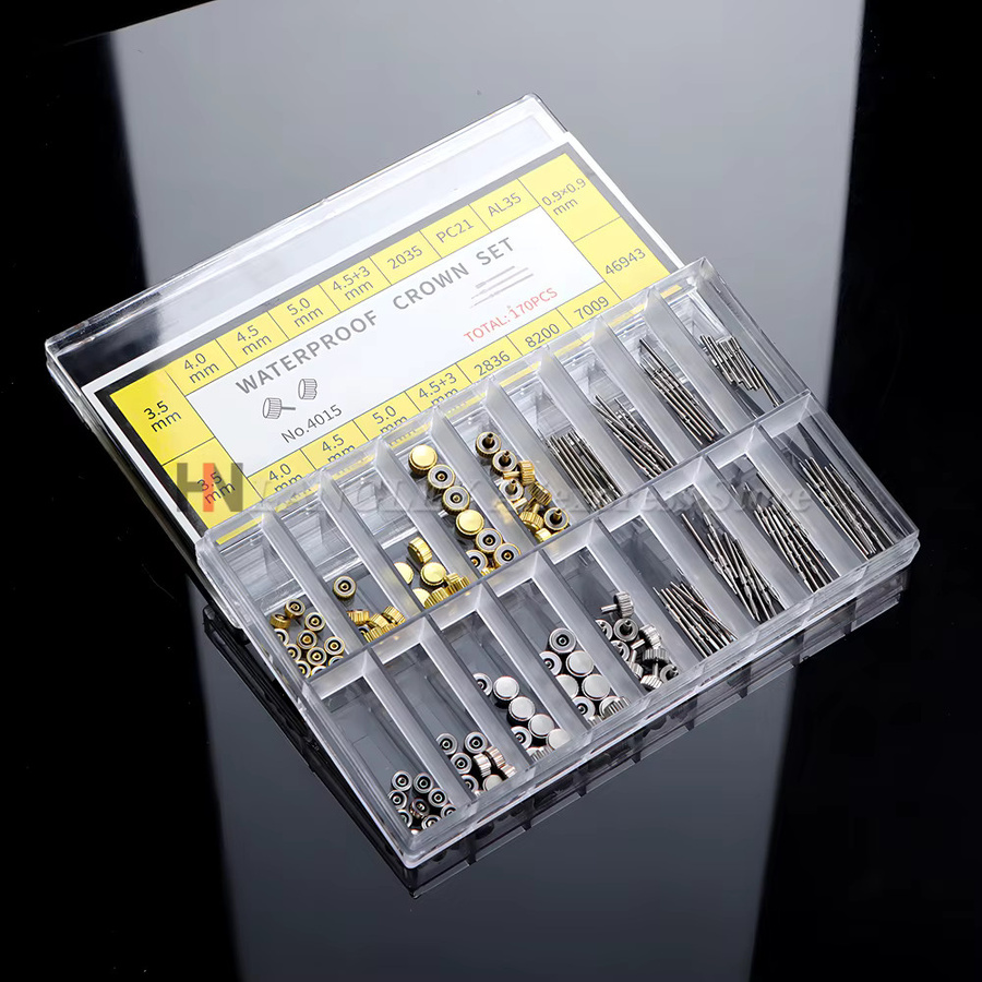 langley Uhrenverlängerung und Kronen Zubehör Set, Edelstahl, Unisex - Bild 2