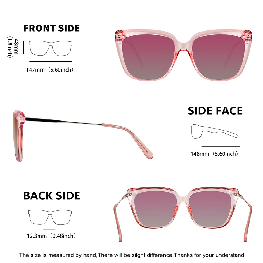 Maxjuli Sonnenbrille Cat Eye, Vollrand, pink, Unisex, Kunststoff - Bild 4