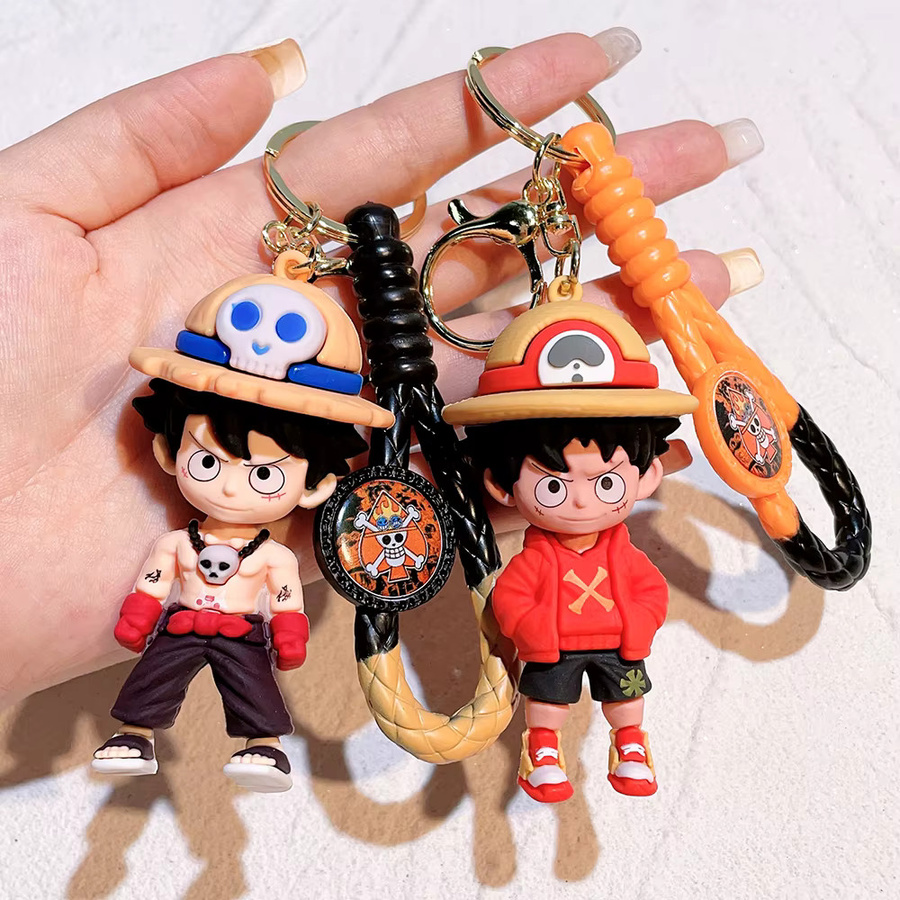 Bandai Schlüsselanhänger One Piece Luffy, 3D-PVC-Figur, Unisex - Bild 1