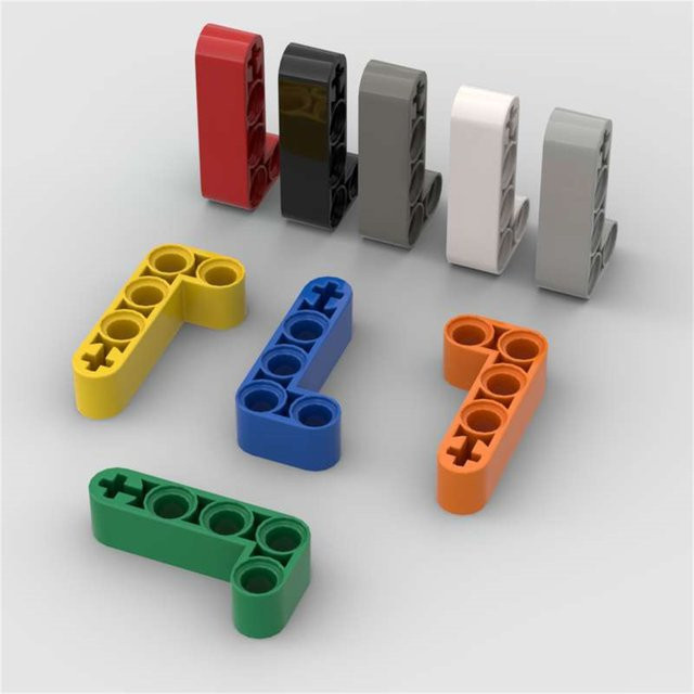 JIAJIALE 32140 2x4 Liftarm Bausteine-Set, 10-teiliges Set, Grün, Kunststoff - Bild 1