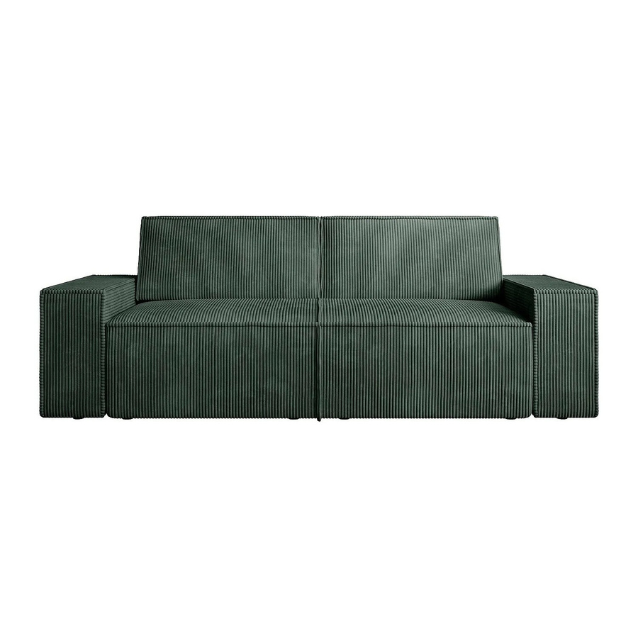 Vente-unique Sofa Amelia in Tannengrün mit Cord-Bezug, Breite: 230 cm - Bild 2
