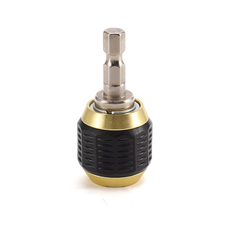 LIQU Nicht-magnetischer 1/4 Zoll Sechskant Schnellwechsel Bithalter mit Selbstverriegelung für Bohrer und Schrauber, Länge: 50 mm - Bild 2