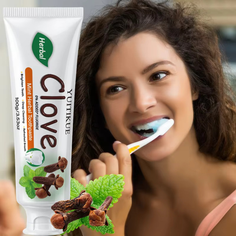 YUITIKUE Nelken-Minze Kräuter-Zahnpasta, 100g, fluoridfrei - Bild 2
