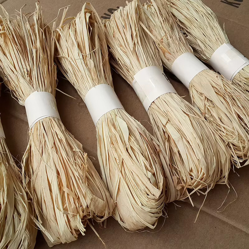 Natürliches Schilfband zum Basteln und Binden in Beige, 30g - Bild 2