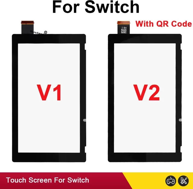 Ispoofer Ersatz-Touchscreen LCD-Digitizer für Nintendo Switch V1 V2 in Schwarz - Bild 1