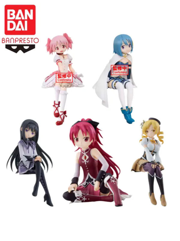 Bandai Puella Magi Madoka Magica Anime Charakter Modell Figuren Set in Rosa aus Kunststoff - Bild 5