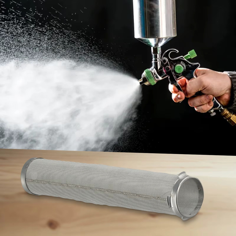 DAZZLEEX Airless Spray Pumpe Outlet Verteiler Filter mit 4 Flügeln in Silber - Bild 2