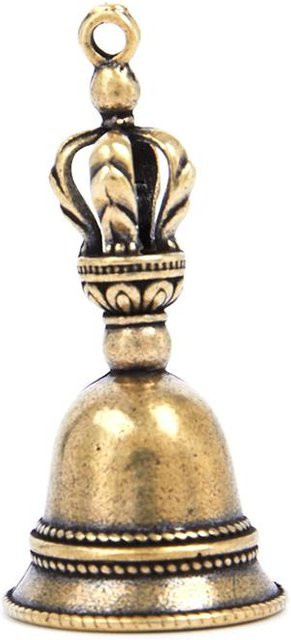 Kreative Tibetische Windglocke aus Messing im Antik-Design, Farbe Beige/Bronze/Gold - Bild 1