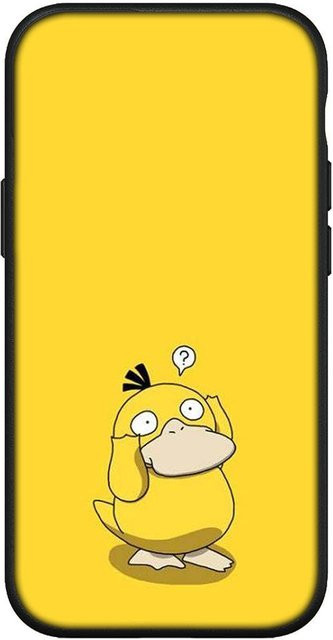 MINISO Pokemon Handyhülle Pikachu und Psyduck für iPhone, Samsung Galaxy, Xiaomi Redmi und OPPO in Schwarz und Gelb - Bild 1