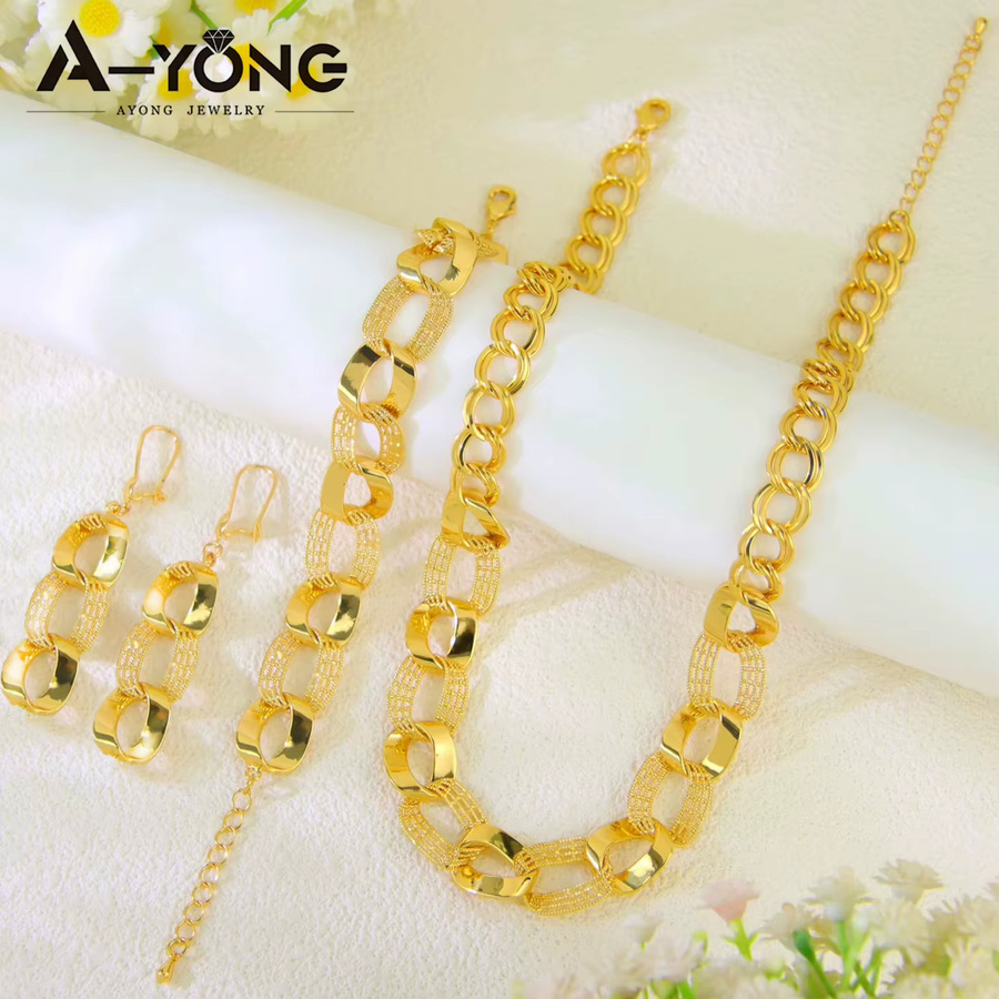 A-YONG AYONG JEWELRY Schmuckset, Gold, Damen, Punk - Bild 2