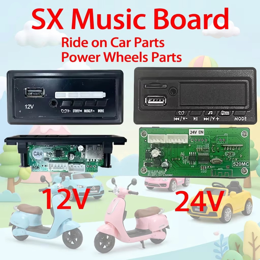 kennvd Kinder-Elektroauto MP3-Player Musikchip-Platine, passend für HLX Hollicy SX1918 SX1938 SX1888 SX1538 - Bild 2