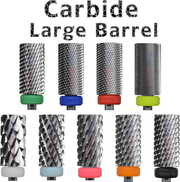 RolinStar Nagelbohrer Fräser, 6.6 Large Barrel, Stahl Hartmetall - Bild 1