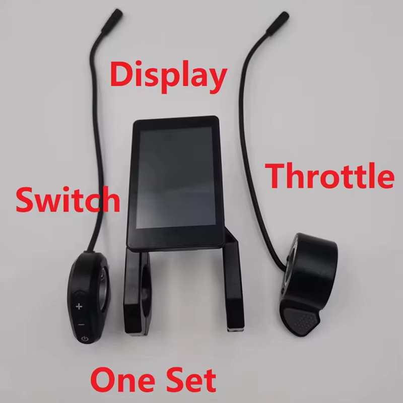 Joyor S Elektroroller Armaturenbrett-Set mit 48V LCD-Display und digitalem Messgerät in Schwarz - Bild 2