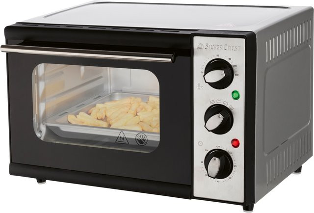 SILVERCREST Mini-Backofen SGB 1200 B5 mit Grillfunktion, Ober- und Unterhitze sowie Timer in Edelstahl-Optik - Bild 1