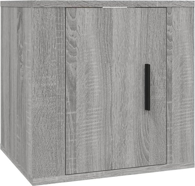 vidaXL TV-Wandschrank in Grau, klassisches Design aus Holzwerkstoff, B/T/H: 40 x 34,5 x 40 cm - Bild 1
