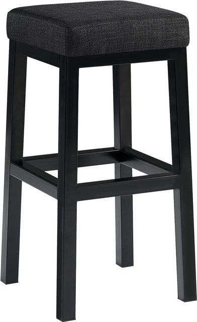CLP Barhocker Taylor gepolsterter Barstuhl mit Stoffbezug und schwarzem Metallgestell, Sitzhöhe: 78 cm - Bild 1