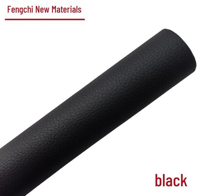 Selbstklebender Reparaturflicken aus echtem Leder für Sofa und Sitzmöbel, Schwarz, B: 30 cm, T: 50 cm, H: 0,5 mm - Bild 1