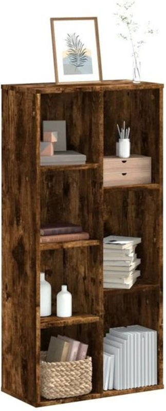 vidaxl Bücherregal aus Holzwerkstoff in Räuchereiche, Braun, B/T/H: 50 x 25 x 105 cm - Bild 1