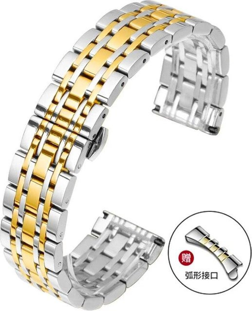 Freesh Uhrenarmband Edelstahl, Schwarz, Unisex - Bild 1