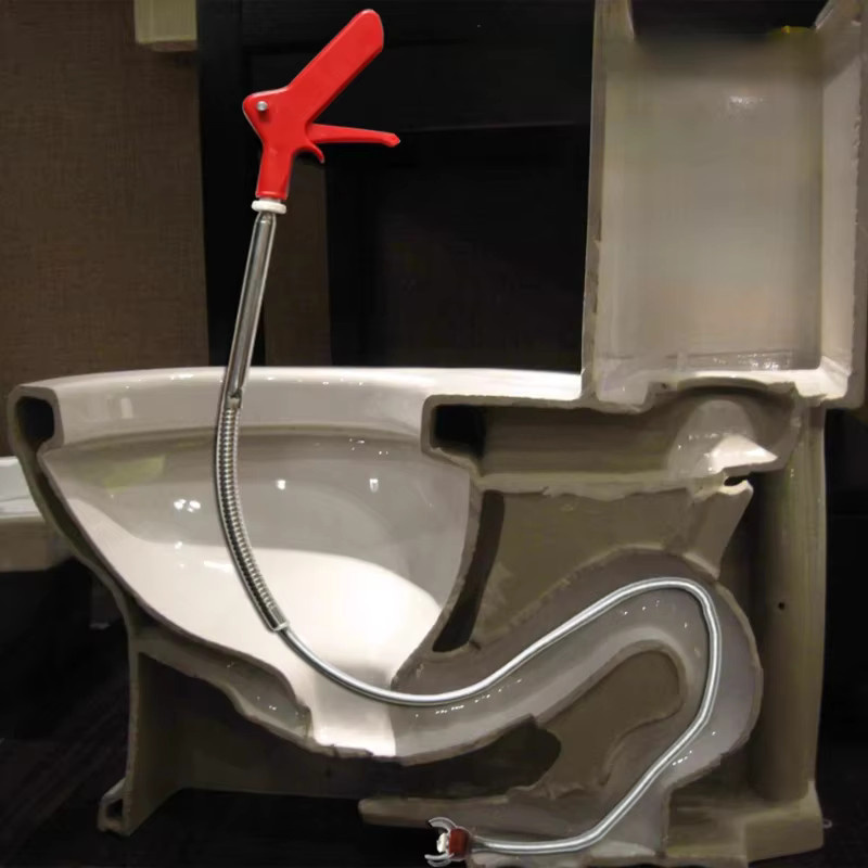 PDQ Toilettenentstopper-Werkzeug und Abfluss-Entsperrungsset in Rot - Bild 2