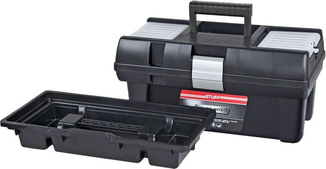 PROREGAL Werkzeugkoffer Light mit Einsätzen aus Polypropylen, Schwarz, H x B x T: 32 x 59,5 x 33,7 cm - Bild 1