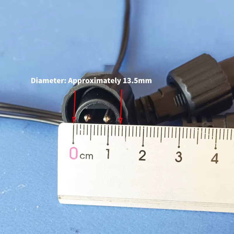 DIVEDEER 2-Pin LED-Verbinder mit 25 cm Kabel für Solar-Lichterketten, IP65 wetterfestes Verlängerungskabel für Solarpanels, Schwarz - Bild 5