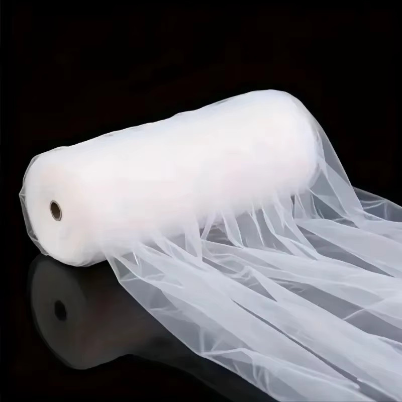 Weiße Tüllrolle Stoff für Hochzeit, Weihnachtsdekoration und DIY-Projekte, 50 m Länge - Bild 4