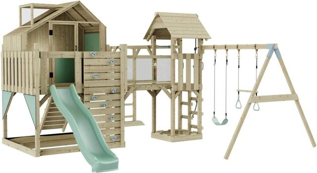 OutdoorToys Spielturm Knut mit Trapezschaukel, Mintgrün, ab 3 Jahre - Bild 1