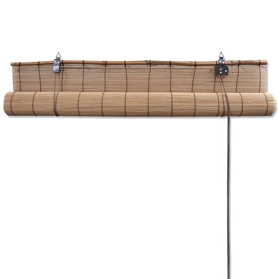 Vidaxl Bambusrollos Braun für Privatsphäre und Lichtkontrolle, B: 140 cm, H: 160 cm - Bild 4