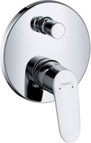 Hansgrohe Focus UP Wannen-Einhebelmischer Fertigmontageset mit integrierter Sicherheitsstopp-Kombination in Chrom - Bild 1