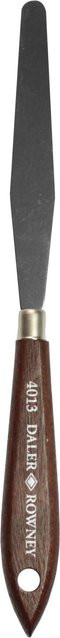 Daler-Rowney Malmesser Gerade mit 10 cm Klinge aus FSC-Holz und Messing in Braun - Bild 1