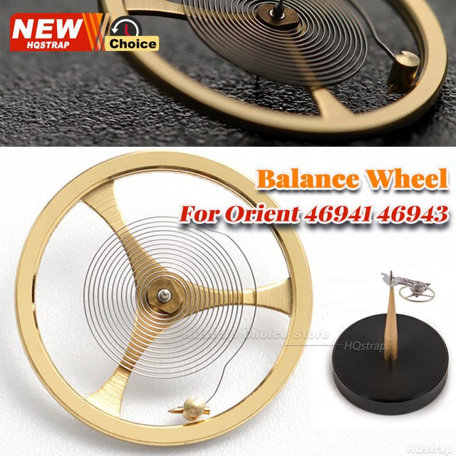 HQstrap Uhren-Balance-Rad-Reparaturteil, Messing, Gold, Unisex - Bild 1