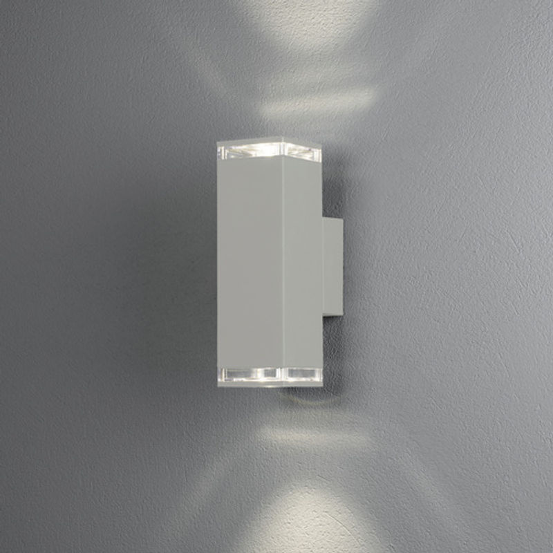 Konstsmide Außenleuchte Pollux Wandleuchte in Weiss, B/H/T: 7,5 x 23,5 x 11,5 cm - Bild 2