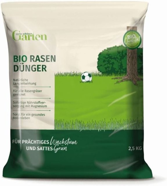 Mein schöner Garten Bio Rasendünger organisch mit Langzeitwirkung 2,5 kg - Bild 1