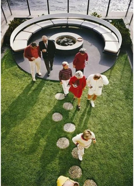 Palm Pool Party Slim Aarons Fotografie Leinwand Poster Sweet Art Gallery Wandkunst Dekor B: 60 cm, H: 90 cm - Bild 1