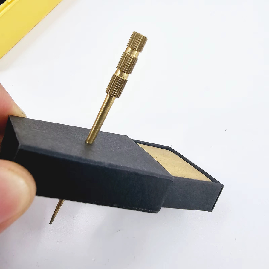 Needle Through Matchbox Magic Trick, Visuelle Illusion, Metall, Schwarz - Bild 5