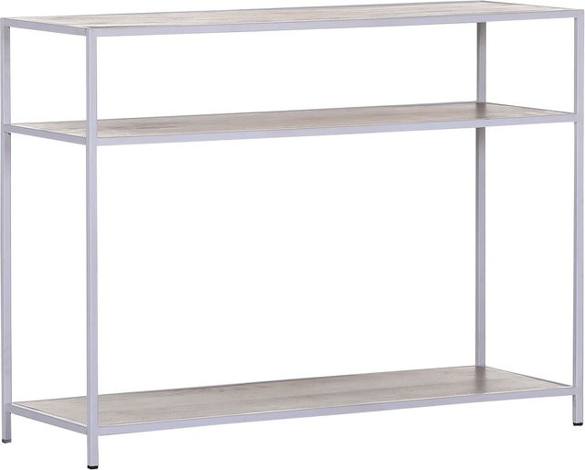 Konsole INTRO aus massivem Mango Holz in Weiß, B/T/H: 100 x 35 x 75 cm - Bild 1