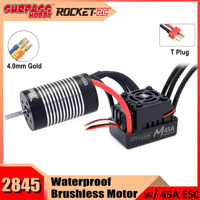 Surpass Hobby Wasserdichter Brushless Motor mit 45A ESC Combo - Bild 1