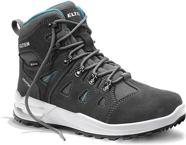 Elten Berufsstiefel ENYA XXF GTX aus Veloursleder in Grey Turquoise Größe 41 mit Gore-Tex und ESD Schutz - Bild 1